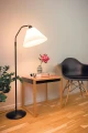 Lampa podłogowa stojąca Berlin czarny Ø32cm. E27 regulowana wysokość halo design 107923 | 5703638107923 noxbox lampynox www.lampynox.pl