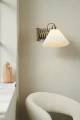 Kinkiet ścienny regulowany na wysięgniku Medina X mosiądz | biały Ø33cm. E27 halo design 731572 | 5705639731572 noxbox lampynox www.lampynox.pl