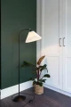 Lampa podłogowa stojąca Medina czarny | biały Ø33cm. E27 halo design 716517 | 5705639716517 noxbox lampynox www.lampynox.pl