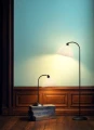 Lampa podłogowa stojąca Medina czarny | biały Ø33cm. E27 halo design 716517 | 5705639716517 noxbox lampynox www.lampynox.pl