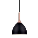 Bellevue czarny | miedź Ø14cm. E14 Lampa wisząca