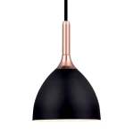 Bellevue czarny | miedź Ø24cm. E27 Lampa wisząca