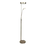 Vegas mosiądz Ø40cm. LED dim. 20W + 5W 3000K Lampa podłogowa podwójna snake ściemnialna