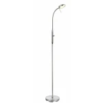Vegas stalowy Ø25cm. LED dim. 7W 3000K Lampa podłogowa snake ściemnialna