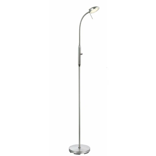 Lampa podłogowa snake ściemnialna Vegas stalowy Ø25cm. LED dim. 7W 3000K halo design 716012 | 5705639716012 noxbox lampynox www.lampynox.pl