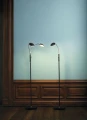Lampa podłogowa snake ściemnialna Vegas czarny | chrom Ø25cm. LED dim. 7W 3000K halo design 716005 | 5705639716005 noxbox lampynox www.lampynox.pl