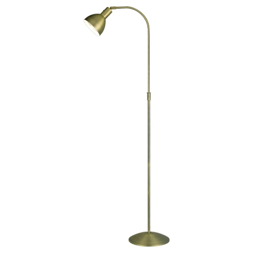 Lampa podłogowa stojąca Angora mosiądz antyczny Ø26cm. E27 regulowana wysokość halo design 739936 | 5705639739936 noxbox lampynox www.lampynox.pl