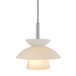 Dallas opal Ø18cm. G9 Lampa wisząca