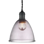 Wave szary przydymiony Ø15cm. E14 Lampa wisząca