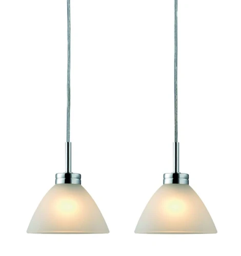 Lampa wisząca podwójna Arc opal | chrom 2xG9 halo design 730421 | 5705639730421 noxbox lampynox www.lampynox.pl