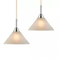 Lampa wisząca podwójna Vesus opal | chrom 2xG9 halo design 730537 | 5705639730537 noxbox lampynox www.lampynox.pl