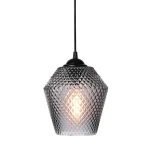 Nobb szary przydymiony Ø17cm. E27 Lampa wisząca