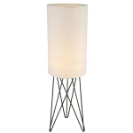 Tower XL czarny | biały Ø30cm. E27 Lampa podłogowa stojąca