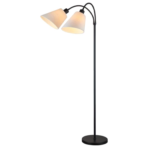Lampa podłogowa podwójna stojąca Tower czarny | biały Ø20cm. 2xE27 halo design 719105 | 5705639719105 noxbox lampynox www.lampynox.pl