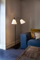 Lampa podłogowa podwójna stojąca Tower czarny | biały Ø20cm. 2xE27 halo design 719105 | 5705639719105 noxbox lampynox www.lampynox.pl