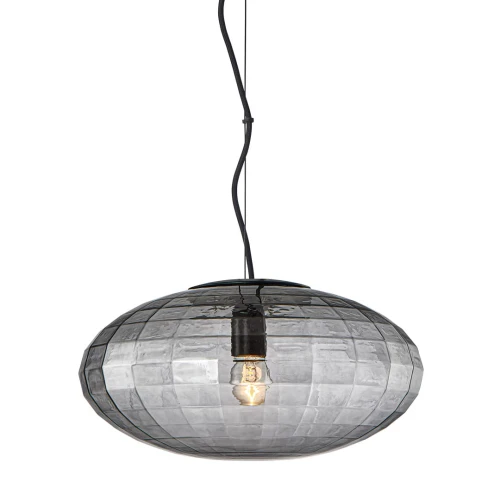 Lampa wisząca Mesh szary przydymiony Ø36cm. E27 halo design 743780 | 5705639743780 noxbox lampynox www.lampynox.pl