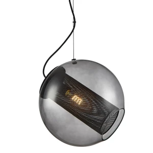 Forty-five szary przydymiony Ø35cm. E27 Lampa wisząca
