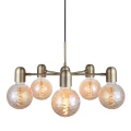 Lampa wisząca Up-down mosiądz Ø50cm. 5xE27 halo design 744374 | 5705639744374 noxbox lampynox www.lampynox.pl