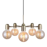 Up-down mosiądz Ø50cm. 5xE27 Lampa wisząca