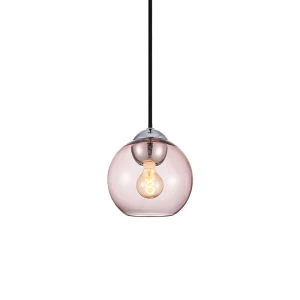 Bubbles różowy | chrom ⌀14 G9 Lampa wisząca