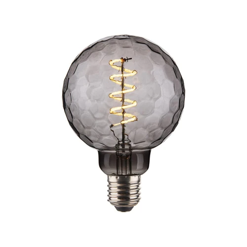 Dekoracyjna żarówka ściemnialna 4W Colors LED 3 step dim. 3000K Ø9,5cm. E27 szary przydymiony halo design 937288 | 5705639937288 noxbox lampynox www.lampynox.pl