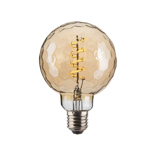 Dekoracyjna żarówka ściemnialna 2,5W Colors LED 3 step dim. 3000K Ø9,5cm. E27 bursztynowy halo design 937295 | 5705639937295 noxbox lampynox www.lampynox.pl