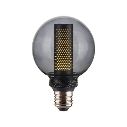 Dekoracyjna żarówka ściemnialna 3W Colors Core LED 3 step dim. 3000K Ø8cm. E27 szary przydymiony halo design 937134 | 5705639937134 noxbox lampynox www.lampynox.pl