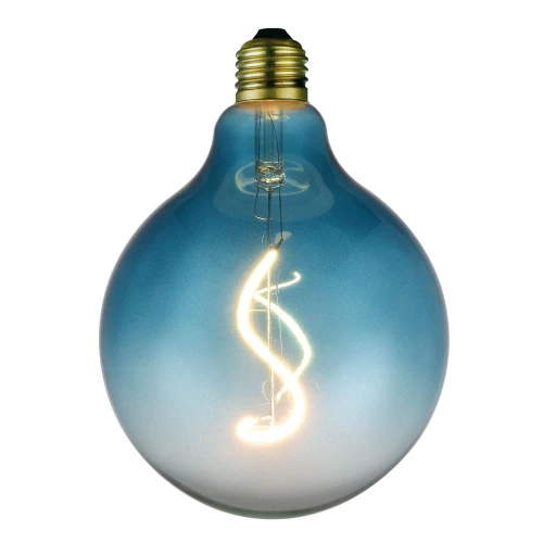 Dekoracyjna żarówka ściemnialna 4W Colors Soft LED 3 step dim. 2200K Ø12,5cm. E27 niebieska halo design 936564 | 5705639936564 noxbox lampynox www.lampynox.pl