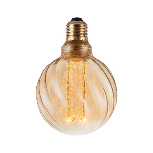 Dekoracyjna żarówka ściemnialna 4,5W Colors Twist LED 3 step dim. 3000K Ø9,5cm. E27 bursztynowy halo design 936991 | 5705639936991 noxbox lampynox www.lampynox.pl