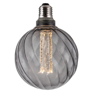 4,5W Colors Twist LED 3 step dim. 3000K Ø12,5cm. E27 szary przydymiony Dekoracyjna żarówka ściemnialna