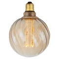 Dekoracyjna żarówka ściemnialna 4,5W Colors Twist LED 3 step dim. 3000K Ø12,5cm. E27 bursztynowy halo design 937059 | 5705639937059 noxbox lampynox www.lampynox.pl