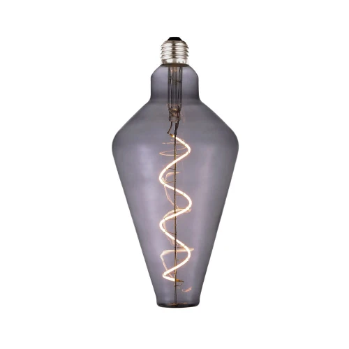 Dekoracyjna żarówka ściemnialna 4W Colors Mini Cone LED 3 step dim. 2000K Ø12,5cm. E27 szary przydymiony halo design 936687 | 5705639936687 noxbox lampynox www.lampynox.pl
