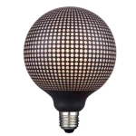 6W Colors Dots Print LED 3 step dim. 3000K Ø12,5cm. E27 czarny | biały Dekoracyjna żarówka ściemnialna