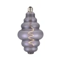 Dekoracyjna żarówka ściemnialna 4W Colors Mini Rings LED 3 step dim. 2000K Ø12,5cm. E27 szary przydymiony halo design 936694 | 5705639936694 noxbox lampynox www.lampynox.pl