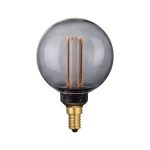 2W Colors Dim LED Mini Globe LED 3 step dim. 1800K Ø8cm. E14 szary przydymiony Filamentowa żarówka ściemnialna