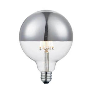 6,5W Colors Top De Luxe LED dim. 2700K Ø12,5cm. E27 srebrna Filamentowa żarówka ściemnialna