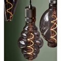 Dekoracyjna żarówka ściemnialna 4W Colors Mini Cone LED 3 step dim. 2000K Ø12,5cm. E27 szary przydymiony halo design 936687 | 5705639936687 noxbox lampynox www.lampynox.pl