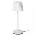 Zewnętrzna lampka stołowa JUSTINE biały LED dim. 2W 2700K IP54 ściemnialna Lucide 27889/02/31 | 5411212272188 noxbox lampynox www.lampynox.pl
