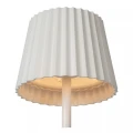 Zewnętrzna lampka stołowa JUSTINE biały LED dim. 2W 2700K IP54 ściemnialna Lucide 27889/02/31 | 5411212272188 noxbox lampynox www.lampynox.pl