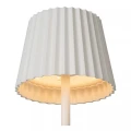 Zewnętrzna lampka stołowa JUSTINE biały LED dim. 2W 2700K IP54 ściemnialna Lucide 27889/02/31 | 5411212272188 noxbox lampynox www.lampynox.pl