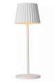 Zewnętrzna lampka stołowa JUSTINE biały LED dim. 2W 2700K IP54 ściemnialna Lucide 27889/02/31 | 5411212272188 noxbox lampynox www.lampynox.pl