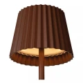 Zewnętrzna lampka stołowa JUSTINE rdzawy brąz LED dim. 2W 2700K IP54 ściemnialna Lucide 27889/02/97 | 5411212272195 noxbox lampynox www.lampynox.pl