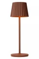 Zewnętrzna lampka stołowa JUSTINE rdzawy brąz LED dim. 2W 2700K IP54 ściemnialna Lucide 27889/02/97 | 5411212272195 noxbox lampynox www.lampynox.pl