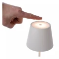Zewnętrzna lampka stołowa JUSTIN biały LED 2,2W 2700 -3000K IP54 barwa światła zmienna Lucide 27888/04/31 | 5411212271938 noxbox lampynox www.lampynox.pl