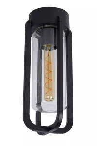 GARLAND czarny Ø15 cm. E27 IP44 Zewnętrzna lampa sufitowa