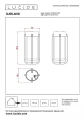 Zewnętrzna lampa sufitowa GARLAND czarny Ø15 cm. E27 IP44 Lucide 27821/01/30 | 5411212272119 noxbox lampynox www.lampynox.pl