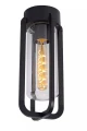 Zewnętrzna lampa sufitowa GARLAND czarny Ø15 cm. E27 IP44 Lucide 27821/01/30 | 5411212272119 noxbox lampynox www.lampynox.pl