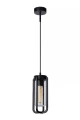 Zewnętrzna lampa wisząca GARLAND czarny Ø15 cm. E27 IP44 Lucide 27824/01/30 | 5411212272157 noxbox lampynox www.lampynox.pl