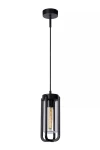 GARLAND czarny Ø15 cm. E27 IP44 Zewnętrzna lampa wisząca