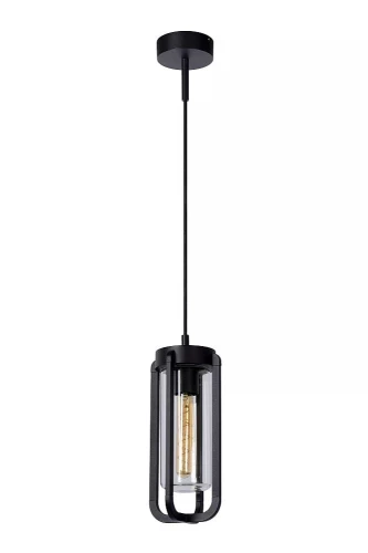 Zewnętrzna lampa wisząca GARLAND czarny Ø15 cm. E27 IP44 Lucide 27824/01/30 | 5411212272157 noxbox lampynox www.lampynox.pl